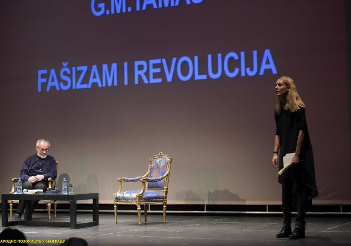 „Filozofski teatar“ ugostio na Sceni „Raša Plaović“  mađarskog filozofa, disidenta i pisca Gašpara Mikloša Tamaša