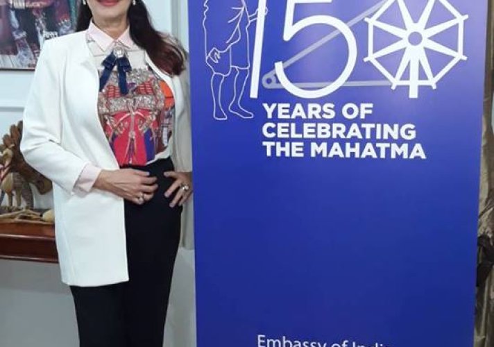 Jadranka Jovanović učestovala u svetskom projektu obeležavanja 150. godišnjice rođenja Mahatme Gandija
