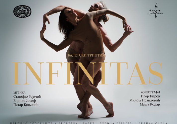 Premijerom Baletskog triptiha INFINITAS, tri savremena baletska dela, Narodno pozorište u Beogradu daje omaž svom nasleđu 